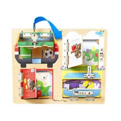 Melissa & Doug Locks and Latches Board Wooden Educational Toy