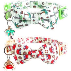 Lamphyface Cat Collar Breakaway with Cute Bow Tie and Bell Accessories for Kitty Adjustable Safety
