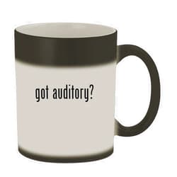 Knick Knack Gifts got auditory? - 11oz Magic Color Changing Mug, Matte Black
