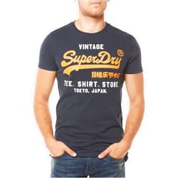 Superdry Men's Shop Duo Graphic T-Shirt, Blue