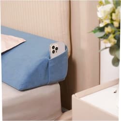 Aurako Full Size Bed Wedge Pillow Headboard Pillow Mattress Wedge Bed Gap Filler Triangle Memory Foam Wedges Body Positioners for Sleeping Body Lumbar Backrest Reading Bolster Pillow