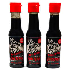 La Perrona Negra Seafood Hot Sauce 5 Ounce Bottle | Black Marisco Salsa Picante | Extra Spicy | Handmade | 3 Pack