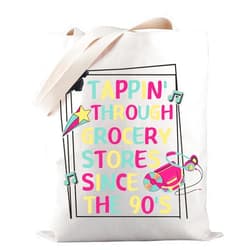 PWHAOO Tap Dance Tote Bag Tap Dancing Gift Dance Teacher Gift Tap Dancer Gift Tap Dance Love Gift
