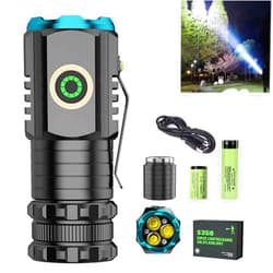 HOMOCOO Blitron High Powered Torches, Blitron Flash Light, Blitron Torch, Blitron Light, Blitron Power LED Flashlight, Blitron Flashlight, Mini Portable Flashlight, for Camping, Hiking, Emergency (S450X)