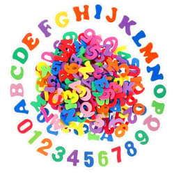 Molain 260Pcs Letter Stickers Numbers Stickers Foam Numbers Letter Stickers, Assorted Colors Self Adhesive A-Z Alphabet Stickers for DIY Crafts Scrapbooking Kids School Project Party Decorations