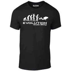 Reality Glitch Evolution of Scuba Diving T Shirt
