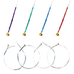 Yeshone 8 Pieces Violin Strings Universal Full Set (G-D-A-E) 4/4 Violin Universal Steel Core Dominant Fiddle Strings for Instruments 4/4 3/4 1/2 1/4 - Educator's Choice for Student