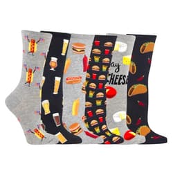 Hot Sox womens Fun Food & Drink Crew Socks - 1 Pair Pack - Cool & Cute Pop Culture Novelty Gifts