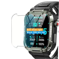 Compatible with Jireausty MK66 1.85 smart watch Vaxson 3-Pack Anti Blue Light Screen Protector, compatible with Jireausty MK66 1.85