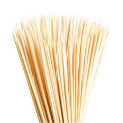 FLYPARTY Bamboo Marshmallow Roasting Sticks with 30 Inch 5mm Thick Extra Long Heavy Duty Wooden Skewers,Roaster Barbecue S'Mores Skewers Hot Dog Forks for Camping,Party,Kebab Sausage(60 Pcs)