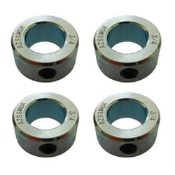 AZSSMUK Bore Solid Steel Style Zinc Plated Set Screw Shaft Collars for Lawn Tractor,Garage Doors (zinc, 3/4