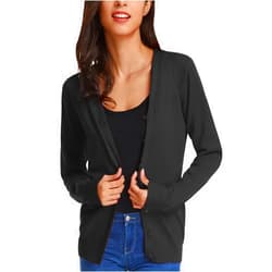 GRACE KARIN Women's Long Sleeve Button Down Vee Neck Classic Sweater Knit Cardigan
