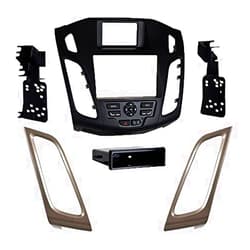 Metra 99-5827B Single/Double DIN Dash Kit + Taupe Vent for Select Ford Focus