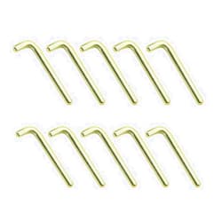 HUATOOL piano tuning repair accessories Grand piano cover Large cover hinge dowel hinge latch hinge shaft pin diy piano accessories (10pcs BF6843 hinge pin)