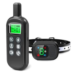 Harhana Dog Shock Collar Walkie Talkies - 2600FT Electric Dog Training Collar Talk to Your Dog, Rechargeable E Collar with 3 Training Modes, Beep, Vibration, Shock, IPX7 Waterproof Dog Bark Collar
