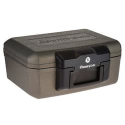 SentrySafe Fireproof Safe with Key Lock, Chest Lock Box for Home or Travel Secures Money, Documents, 0.18 Cubic Feet, 6.1 x 14.3 x 11.2 Inches, 1210