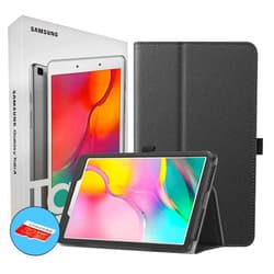 Samsung Galaxy T290 Tab A 8-Inch 32 GB WiFi Android 9.0 Touchscreen Tablet Silver (2019) International Version Bundle - Case, Screen Protector, Stylus, 32GB microSD Card & Mobile Deals Cleaning Cloth Silver - Wifi