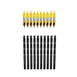 DelitonGude 7.0mm Twist Drill Bit with 3.0mm Center Drill bit for Metalworking