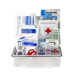First Aid Only 91324 ANSI A 2021 and OSHA Compliant First Aid Kit, 25-Person Emergency First Aid Kit for Business, Home, Car, and Worksites, 94 Pieces
