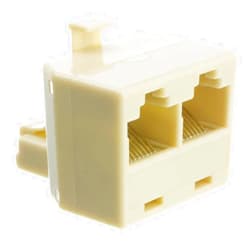 CableWholesale Phone Splitter (Straight), RJ45 8P8C Male to 2 RJ45 8P8C Female