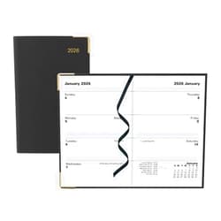 Letts of London® 2026 Classic Weekly Planner, 12 Months, January to December, Gold Corners, Pocket Size, 4.25
