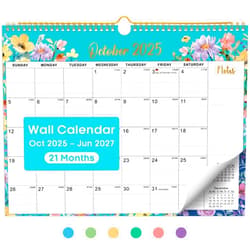 Taja 2026 Calendar, Monthly Wall Calendar from October 2025 to June 2027, 11.5