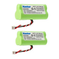 Kastar 2-Pack AAA 3.6V 1000mAh Ni-MH Rechargeable Battery Replacement for Zebra/Motorola Symbol 82-67705-01 Symbol LS-4278 LS4278-M BTRY-LS42RAAOE-01 DS-6878 Cordless Bluetooth Laser Barcode Scanner