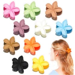 Viabty 10PCS Small Flower Hair Claw Clips for Women Girls, Cute Flower Clips for Hair Accessories, 1.57