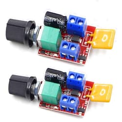 Riorand DC 3V 6V 12V 24V 35V 5A Motor Speed Controller PWM Speed Control Ultra Small LED Dimmer（2PCS）
