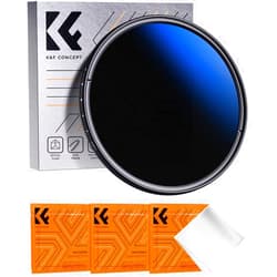 K&F Concept 46mm Variable ND Lens Filter ND2-ND400 (1-9 Stops) 18 Multi-Layer Coatings Adjustable Neutral Density Ultra Slim Lens Filter for Camera Lens (K-Series)