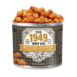 The 1949 Nut Co. Butter Toffee Candied Virginia Style Peanuts | Oil Roasted Peanuts | Fried Peanuts with a Unique Crispy Crunch | Extra-Large, Hand-Cooked in the USA with an Old Family Recipe, 10 oz.