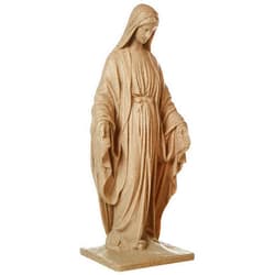 Emsco Group Virgin Mary Statue - Natural Sandstone Appearance - Made of Resin - Lightweight - 34