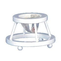 Melody Jane Dolls Houses Dollhouse Baby Walker White Wooden Miniature Nursery Accessory 1:12 Scale