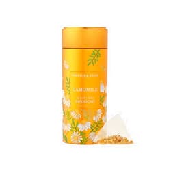 Fortnum and Mason London Fortnum and Mason, Camomile Infusion 15 Count Silky Tea Bags Tin (1 Pack)