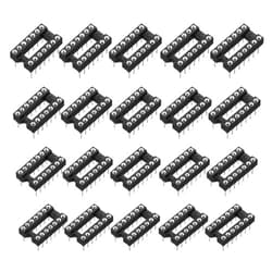 MECCANIXITY 30Pcs DIP IC Chip Socket Adapter 14 Pin IC Assortment Kit 2.54mm/0.1