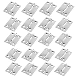 PDETVEO 20PCS 1.5 Inch Folding Butt Hinges, Stainless Steel Cabinet Hinges, Small Door Hinges for Wooden Jewelry Box, Crafts, DIY, Drawer, Dressing Cabinet