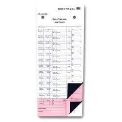 Donkey Auto Products Daily Time and Job Ticket - 12 Labels per Sheet (3-Part) (Form JT-12-PSG) (500 per Box)