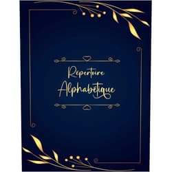 BMD FR PUBLISHING Répertoire Alphabétique: Carnet de Notes en ordre alphabétique de A à Z ( 4 Pages pour chaque lettre ) En format A4 ( 21.59 x 27.94 cm ) - 110 Pages (French Edition)