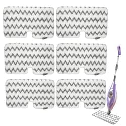 Wisorder 6 Pack S3501 Steam Pocket Mop Replacement Pads Refills for Shark S3501 S3550 S3601 S3801CO S3901 SE450 S3601D S3901D S2901 S2902 Steam Pocket Mop, Microfiber Reusable