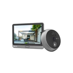 EZVIZ Wireless Door Peephole Camera - 4.3-Inch Color Touch Screen Door Viewer with 3-Month Battery Life, 1080P Front Door Bell, Human Detection, Two-Way Video Call, Night Vision, 256GB Cloud/SD, CP4
