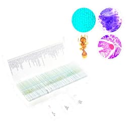 PALOBIL 60 Microscope Slides with Specimens,Prepared Microscope Slides for Kids,Glass Slides for Microscope,Prepared Slides for Kids Microscope,Microscope Slide Preparation Kit for Biology Science Classes
