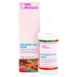 Good Molecules Hyaluronic Acid Serum - 1% Hyaluronic Acid Non-Greasy Ultra hydrating Serum Facial Moisturizer for Plumper Skin, Skin Care for Face
