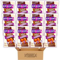 Cornershop Confections Brach's Caramels Butter Rum Flavor 12 Bag Bulk Pack - Formerly Nips - Individually Wrapped Classic Hard Candies Butter Rum Flavor - Lunch Box, Desk, Road Trip in Cornershop Pack - Packaging May Vary