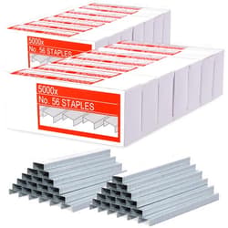 Dunzoom 100000 Standard Staples, 1/4 Inch Office Standard Staples 26/6 5000 Per Box 20 Pack Desktop Staplers, Jam Free, Teacher's Office & Home
