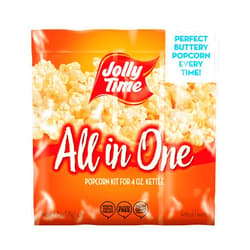 JOLLY TIME All in One Popcorn Kit, Portion Packets with Kernels, Oil and Salt for Movie Theater or Air Popper Machines (24 pack, 4oz Kettle)