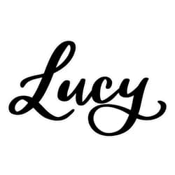American Magnet Lucy Sticker Vinyl Bumper Sticker 6 Mil Thick - Size 5