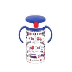 Richell Aqulea Outing Straw Mug 320ml Navy
