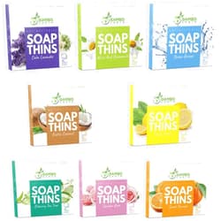 BAMBOEARTH 400 Sheets Antibacterial Paper Soap Strips For Hand Washing - 8 Pack Portable Disinfecting Pocket Travel Soap Thins Dissolvable & Disposable Camping Mini Size Dry SoapSheets For Hands (Variety 8x50)