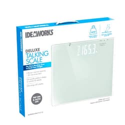 IdeaWorks JB8524 Deluxe Talking Scale. Digital Body Weight Talking Bathroom Scale, High Precision Measurements, Over 600 Pound Capacity Weight Scale. Extra-Large Display, Auto-Calibrated, Precision Balanced