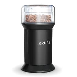KRUPS Electric Blade Coffee Grinder 1.6 Oz, Adjustable Coarse to Fine for the Perfect Espresso, Grind Coffee Beans, Spices & Herbs, Removable Dishwasher Safe Bowl, Black